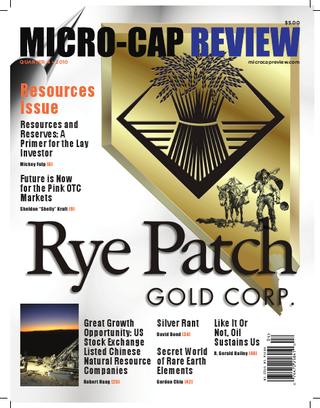 Micro-Cap Review Magazine Fall 2010